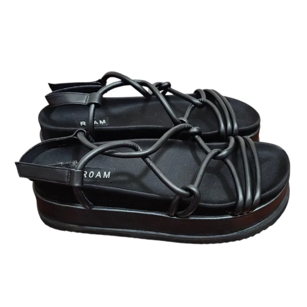 ROAM Linky Platform, Black Rommie sandal Women's Size 40 EU/US 10